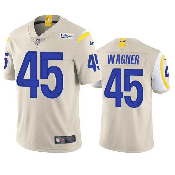 Men's Los Angeles Rams #45 Bobby Wagner Bone Vapor Untouchable Limited Stitched Football Jersey